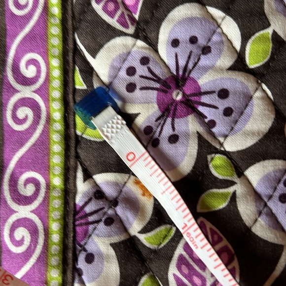 Vera Bradley Women’s Laptop Bag Plum Petals - Picture 4 of 8